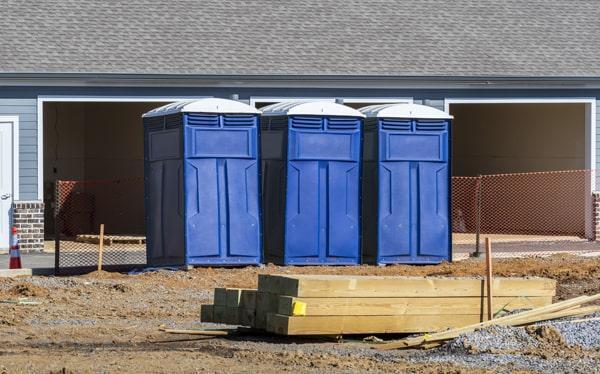 Construction site porta potty